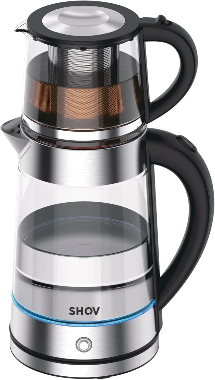 Shov Elektrischer Glas Wasserkocher 2-in-1