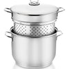 Hascevher Spaghettitopf 20 x 16cm aus Edelstahl 18/10  Spaghetti Pot