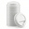 1000x Kaffeebecher Deckel 80mm Weiß To Go für 8oz 200ml Becher Shov Coffee Cup Lid